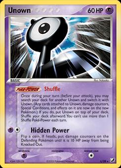 Unseen Forces Unown [L] Pokémon card
